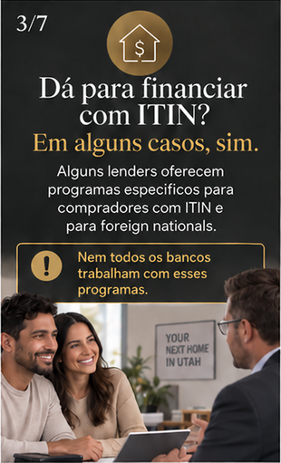 Dá para financiar com ITIN? Em alguns casos, sim.